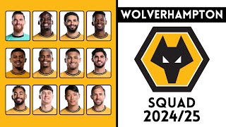 Wolverhampton Wanderers Squad For Season 202425  Wolves  Roster Insight [upl. by Abisia591]