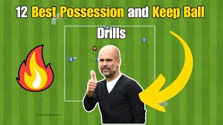 12 MUST USE Possession and Keep ball Soccer Football Drills ⚽️ [upl. by Ynatterb]