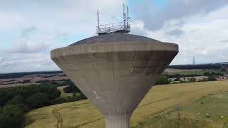 Few types of water towers around Doncaster djimini2 dronefootage doncaster dji watertower [upl. by Frances678]