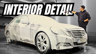 Mercedes E250 Interior Detailing  Car Detailing [upl. by Azirb893]