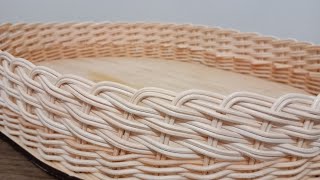 Rattan Bambu tepsi yapımı🧚‍♀️basket weaving🧚‍♀️ Rattan bamboo kinitting a tray 🧚‍♀️🥰 [upl. by Narmi867]