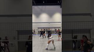 When your Setter Hustles siennarivera volleyball bavc shorts libero [upl. by Nnylyaj]