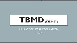 TBMD  THIN Basement Membrane Disease Kidney KidneyHealth TBMD ThinBasementMembrane [upl. by Sverre]