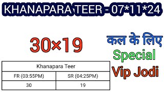 Khanapara Teer  07112024  Daily Success Target  by✓ teermania8896 [upl. by Calvano]