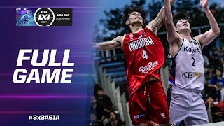 Republic of Korea 🇰🇷 vs Indonesia 🇮🇩  Men Full Game  FIBA 3x3 Asia Cup 2024  3x3 Basketball [upl. by Nylad388]