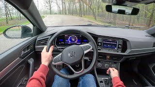 2023 Volkswagen Jetta Sport 6MT  Rainy POV Test Drive Binaural Audio [upl. by Mallon]