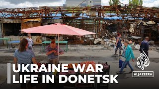 Ukraine war Donetsk residents struggle for survival [upl. by Audley]