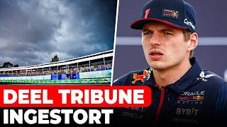 Verstappen over storm in São Paulo Dit was bizar deel van tribune stort in  GPFans News [upl. by Annalla]