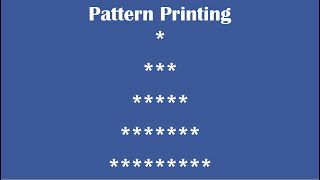 C Practical and Assignment ProgramsPattern Printing 8 [upl. by Nochur]