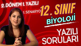 GÜNCEL SENARYO 1  12 SINIF BİYOLOJİ 2 DÖNEM 1 YAZILIYA HAZIRLIK  PDF [upl. by Rabin]