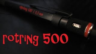 ロットリング500の紹介！！ rotring 500  05ｍｍ review【文房具】 [upl. by Domeniga]