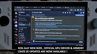 Rog Ally New Updates Are Live  Bios 337  Armory Crate SE  GPU Driver  Crysis 3 Remastered Fixed [upl. by Rozek698]