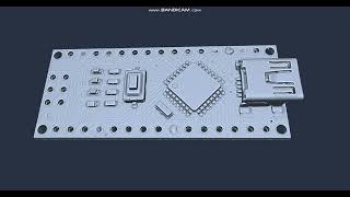 3d scan of arduino nano [upl. by Ylluz]