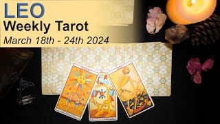 LEO WEEKLY TAROT READING quotMAJOR CHANGE OF COURSE LEOquot March 18th to 24th 2024 weeklytarot [upl. by Addison]