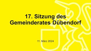 17 Sitzung des Gemeinderates [upl. by Doralynn]