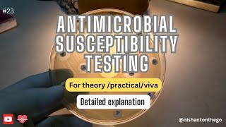 Antimicrobial Susceptibility Testing Microbiology 2nd Prof  MBBS [upl. by Trip]