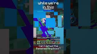 Can I Defeat the BANISHED KING Minecraft Boss minecraft datapack letsplay [upl. by Llenra474]