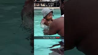 DDG family took Halo to the pool ddg funny [upl. by Opiuuk]