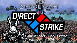 StarCraft II Arcade Direct Strike Commanders Match 3v3  Just A Little Something Plus I Love SC2 [upl. by Sihtam641]