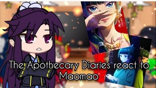 The Apothecary Diaries react to Maomao  GACHA  GCRV  TAD X GACHA CLUB [upl. by Baruch]