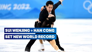 🚀NEW WORLD RECORD Sui Wenjing  Han Cong  Figure Skating Beijing 2022 Highlights [upl. by Aynek]