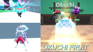 Mythical OKUCHI Fruit SHOWCASE  Roblox Fruit Battlegrounds [upl. by Keefer]