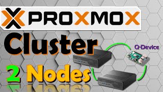 ProxMox Cluster 2 Nodes  QDevice Кластер просто Для дома и офиса [upl. by Ycniuqal]