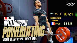 🔴 LIVE Powerlifting  Mens 66kg  World Open Equipped Championships [upl. by Alvinia]