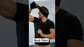 How to fix neck pain with a towel neckpain neckpainrelief [upl. by Ellehsram]