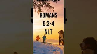 Daily Scripture Verse  Romans 534 NLT bible scripture jesus shorts [upl. by Narbig]