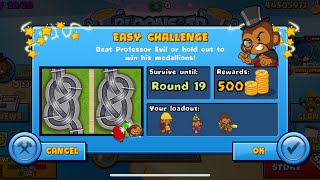 HOW TO BEAT the NEW Professor EVIL Challenge in BTD Battles  Week 49 part 2 [upl. by Schacker]