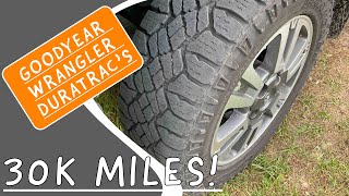 Goodyear Wrangler Duratrac tires  Review after 30K MILES [upl. by Bithia]