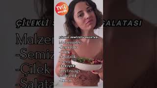 Çilekli Semizotu Salatası [upl. by Ahsiadal]