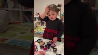 To Much Makeup Baby Baby Funny Video  Small baby Cute Video  Videos [upl. by Sello]