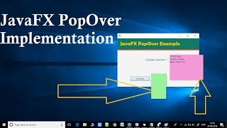 JavaFX PopOver From ControlsFX [upl. by Atekin820]