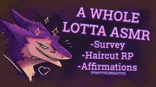 Just ASMR n Chill QuestionnairePositiveNegative AffirmationsHaircut RP Furry AMSR [upl. by Trilley]