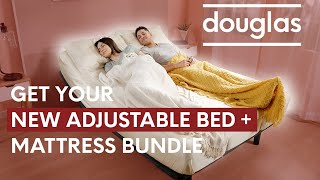 Douglas®  Adjustable Bed  Mattress Bundle [upl. by Yeslaehc]