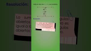 Cómo calcular ángulos entre líneas paralelas y una secante quebrada [upl. by Isteb]