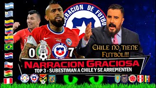 TOP 3 Prensa Menosprecia a CHILE y piden PERDÓN 🏆 Narraciones Deportivas Graciosas 🔥 [upl. by Anina]