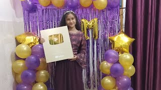 Youtube Golden playbutton unboxing  Ritika Rana [upl. by Eisserc448]