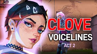 CLOVE Voice Lines  Valorant [upl. by Yeslek]