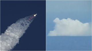 SpaceX Starship makes spectacular Indian Ocean splashdown [upl. by Ellynad750]