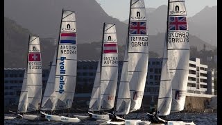 Nacra 17 preview  2014 ISAF Worlds [upl. by Alhan]