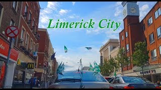 Driving around Limerick City  A day before the AllIreland Senior Hurling Championship 2018 [upl. by Ellehcram]