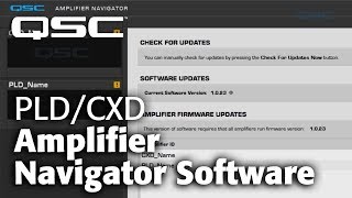 PLDCXD Amplifier Navigator Software [upl. by Macguiness]