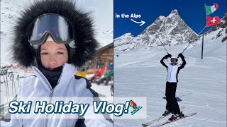 Ski holiday vlog 2023 Cervinia Italy  skiing in the Alps [upl. by Amsirak28]