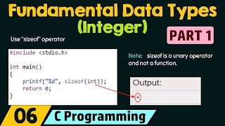 Fundamental Data Types − Integer Part 1 [upl. by Aushoj232]