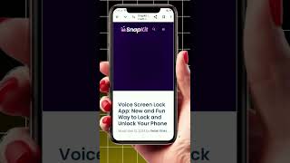 Smartphone me Stylish Voice Lock Kaise Lagaye 😱 1 Minute Me Full Setup [upl. by Cerallua]