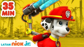 PAW Patrol Patrulla de cachorros  35 minutos de los MEJORES rescates  Nick Jr en Español [upl. by Arondel981]