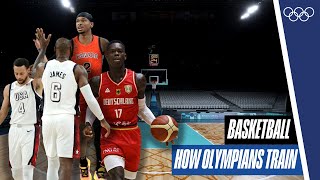 🏀How do basketball players train 🏋️⛹️ How Olympians Train [upl. by Airitac806]